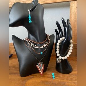 Bohemian Multicolor Necklace and Bracelet Set